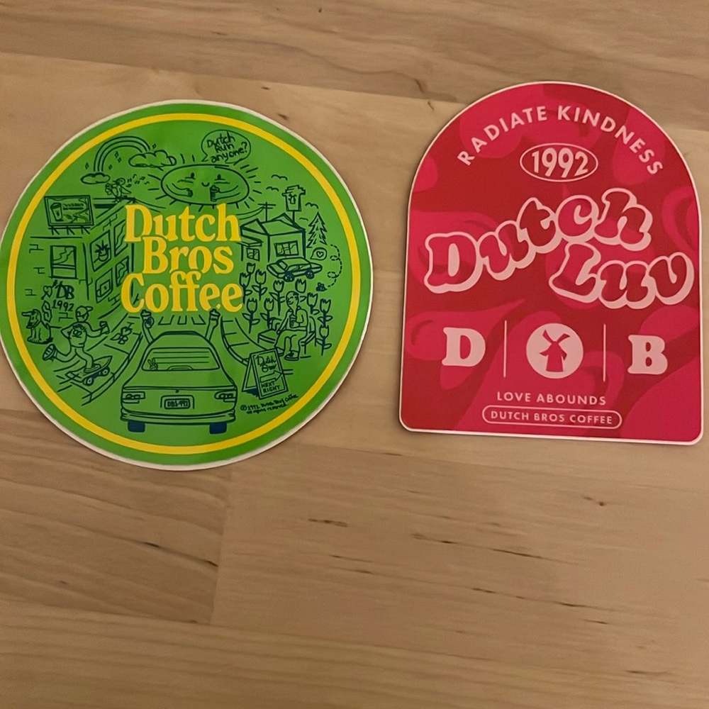Dutch Bros stickers